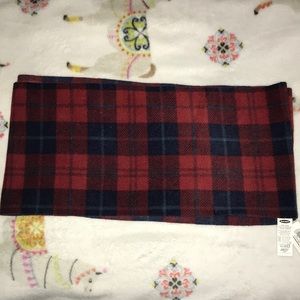 Old Navy Red Plaid Infinity Scarf